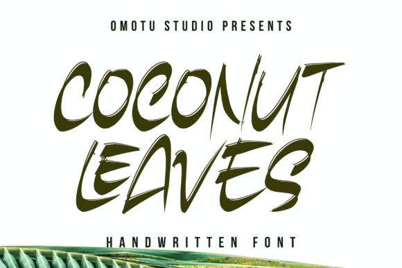 Coconut Leaves: A Handwritten Display Brush Font