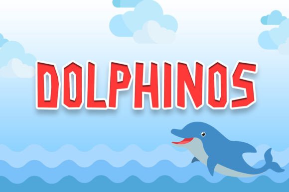 Dolphinos: A Playful Display Font for Creative Projects