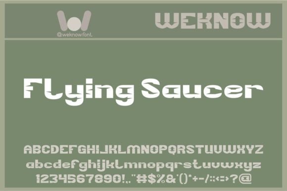 Flying Saucer: A Retro Sci-Fi Display Font