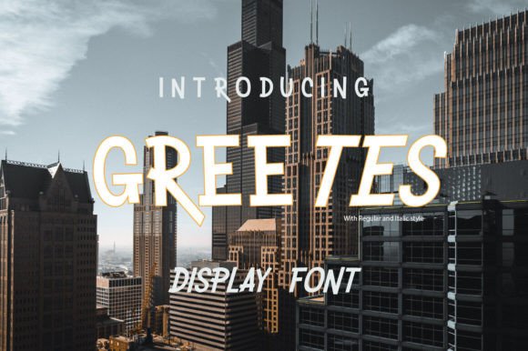Greetes: A Modern Whimsical Display Font for Magical Designs