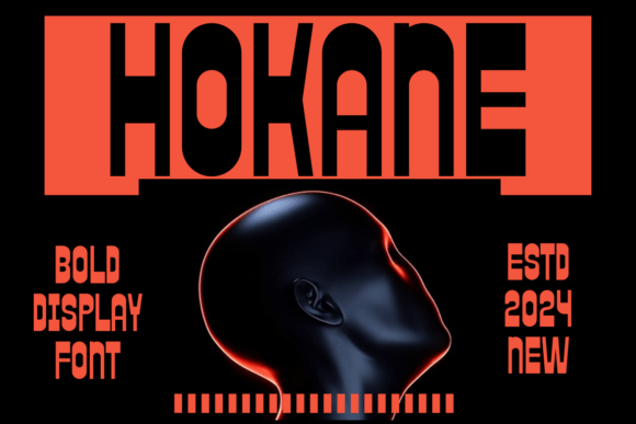 Hokane: A Bold Modern Display Font for Branding