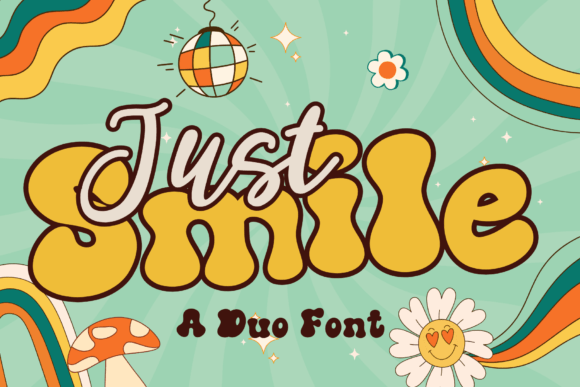 Just Smile: A Stylish Retro Duo Font for Modern Design