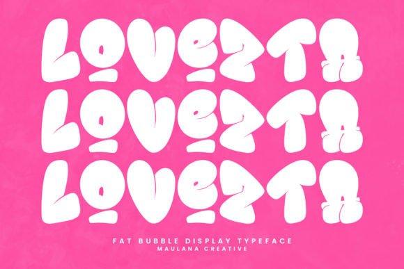 Lovezta: A Cheerful Display Font for Warm Designs