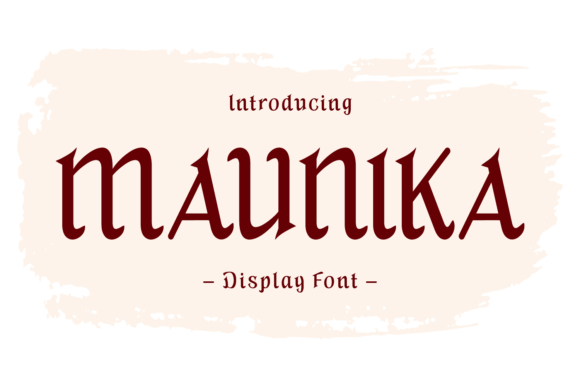 Maunika: The Handwritten Vintage Font That Brings Nostalgia to Modern Design