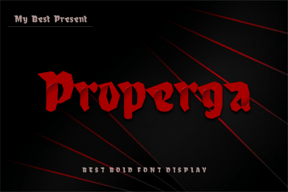 Properga: Elevating Your Visual Identity with Modern Typography