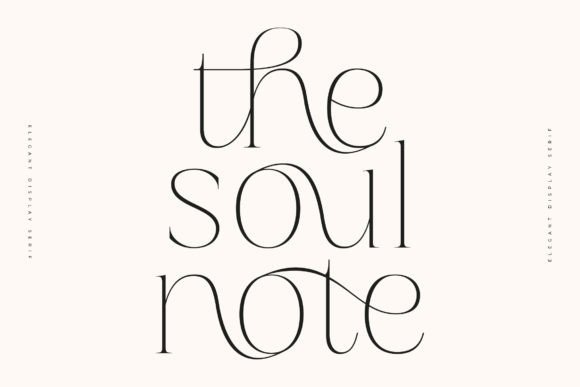 Soul Note: The Elegant Serif Display Font for Memorable Branding