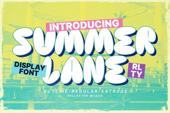Summerlane: A Retro Bubble Font for Modern Design