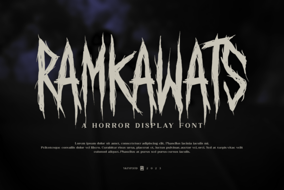 Transforming Visual Identity with Ramkawats: The Horror Display Font for Modern Creators