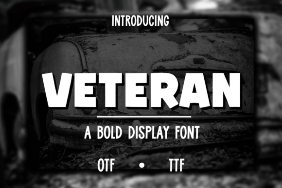 Veteran: A Bold Display Font for Maximum Impact