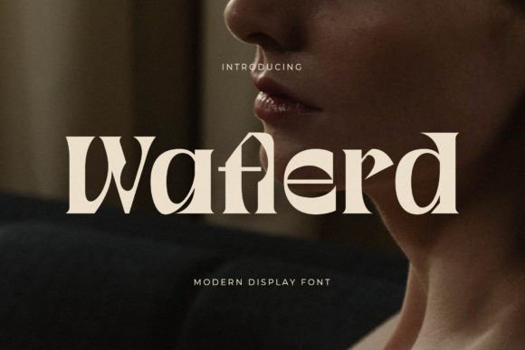 Waflerd: A Modern Luxury Serif Display Font