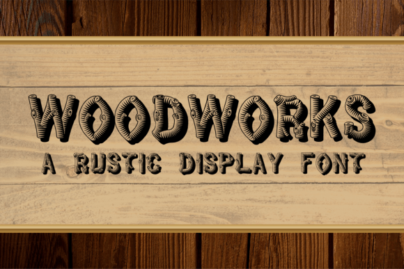 Woodworks: A Textured Typography Solution for Rustic Design